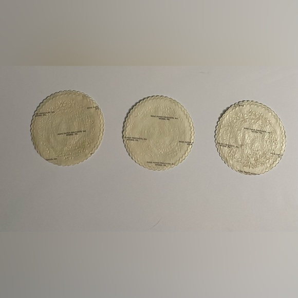 Barware Abstract Swirl design Paper Coasters Set 50s, Unused - Picture 3 of 5